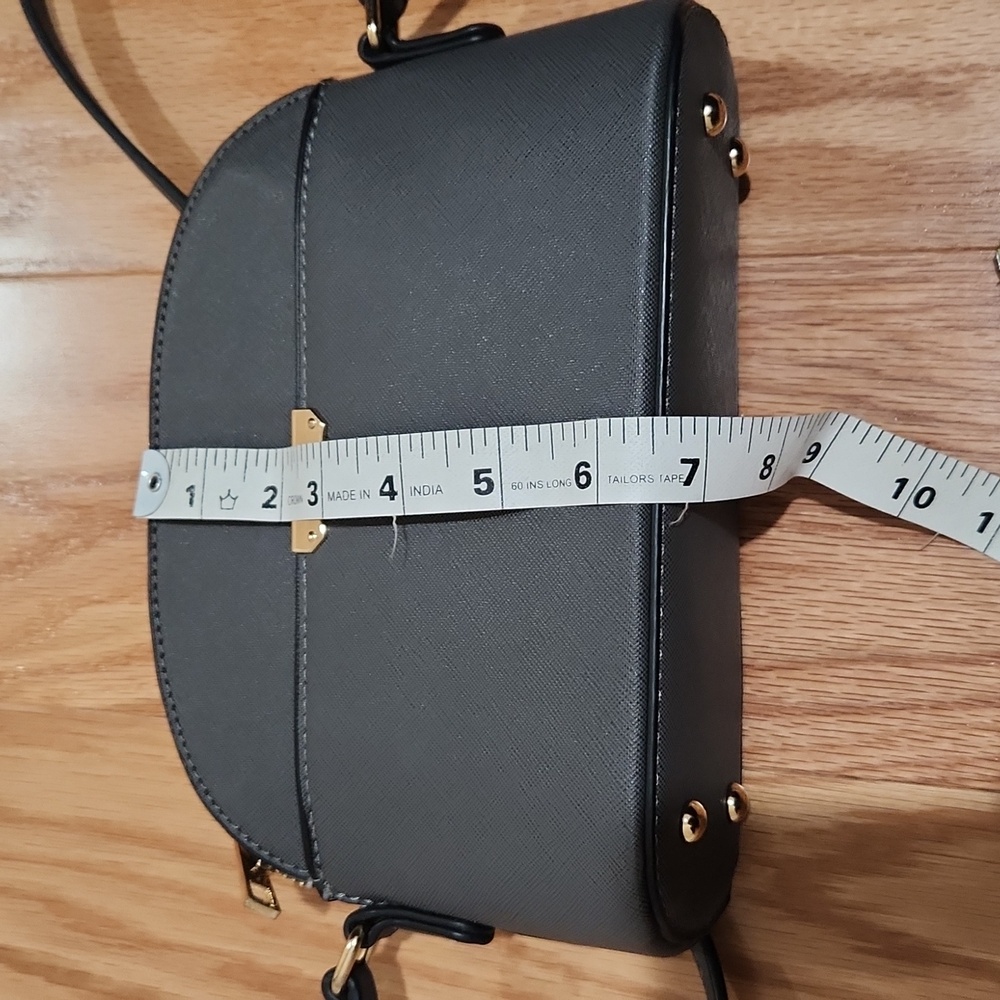 Mini crossbody dome handbag Gray - Picture 11 of 15